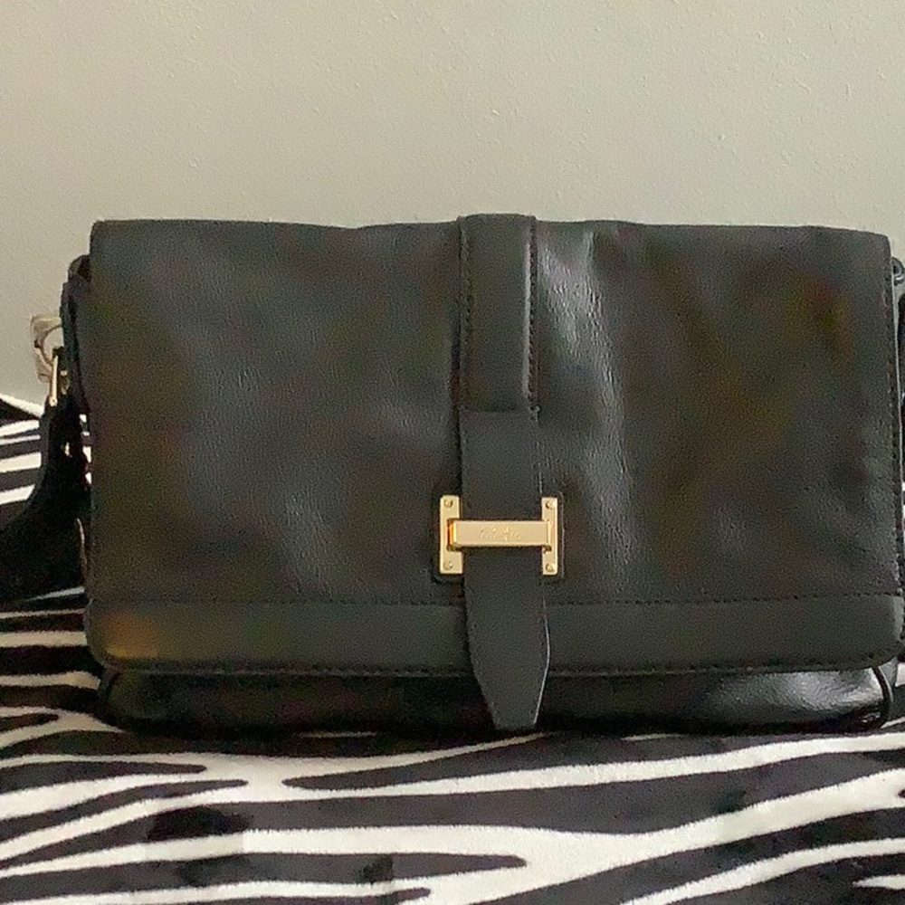 Cole Haan black leather shoulder bag